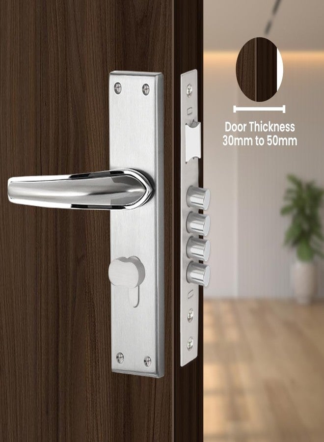 Link Infynia Mortise Lock |for Main & Internal Door in Home/Office/Hotel | 10 Inches Heavy Duty Handle Set with One Side Key Access, 3 Keys |SS Finish|2 Years Warranty - Image 2